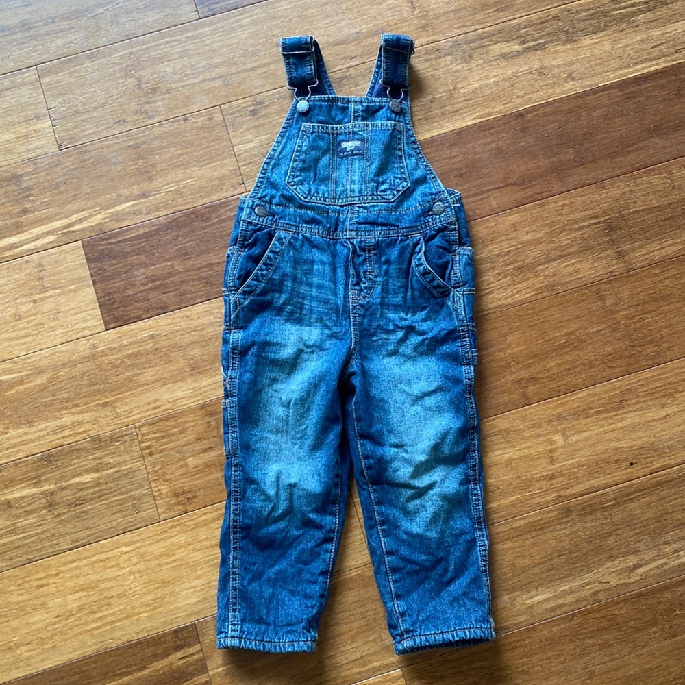 Oshkosh B’gosh fleece lined overalls